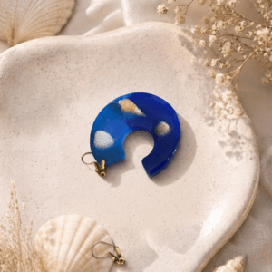 Boucles d'oreilles " Récif bleu"