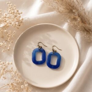 Boucles d'oreilles "Océan Cobalt "