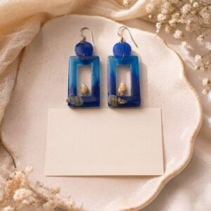 Boucles d'oreilles "océan Profond"
