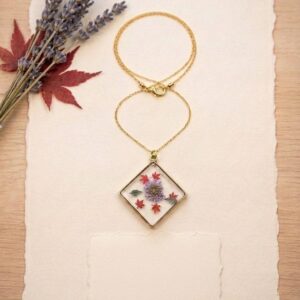 Pendentif " Nébuleuse Indigo"