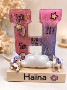 Veilleuse "Haina" - Création artisanale en résine fait main