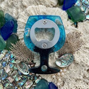 Décapsuleur bouteille "mer"